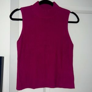 Ribbed sweater tank